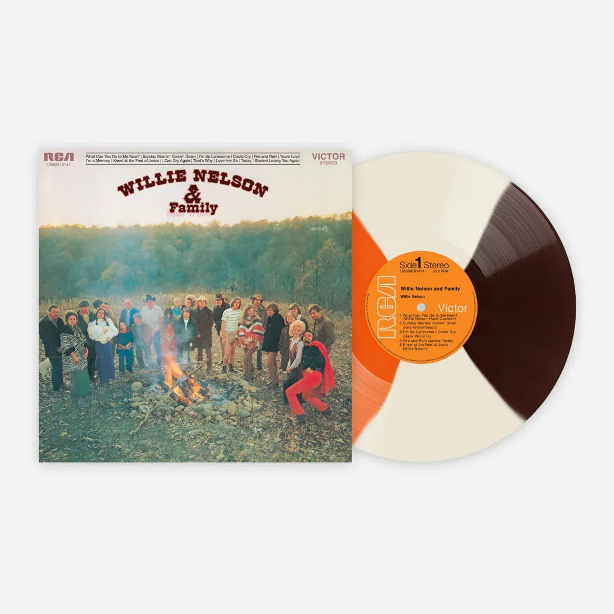 Willie Nelson & Family - Willie Nelson & Family (Limited Edition, "Campfire Quad" Color Vinyl) (LP) - PhishStones Products