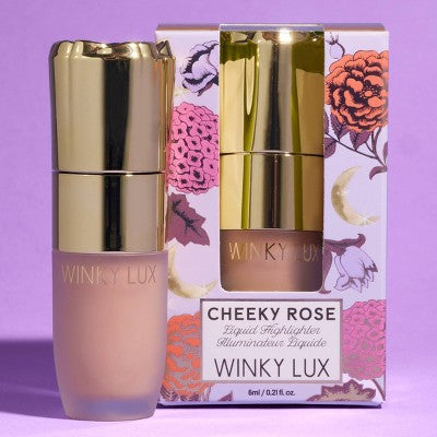 Winky Lux Cheeky Rose Liquid Highlighter Moonlight 0.21 fl oz - Imperfect Box - PhishStones Products