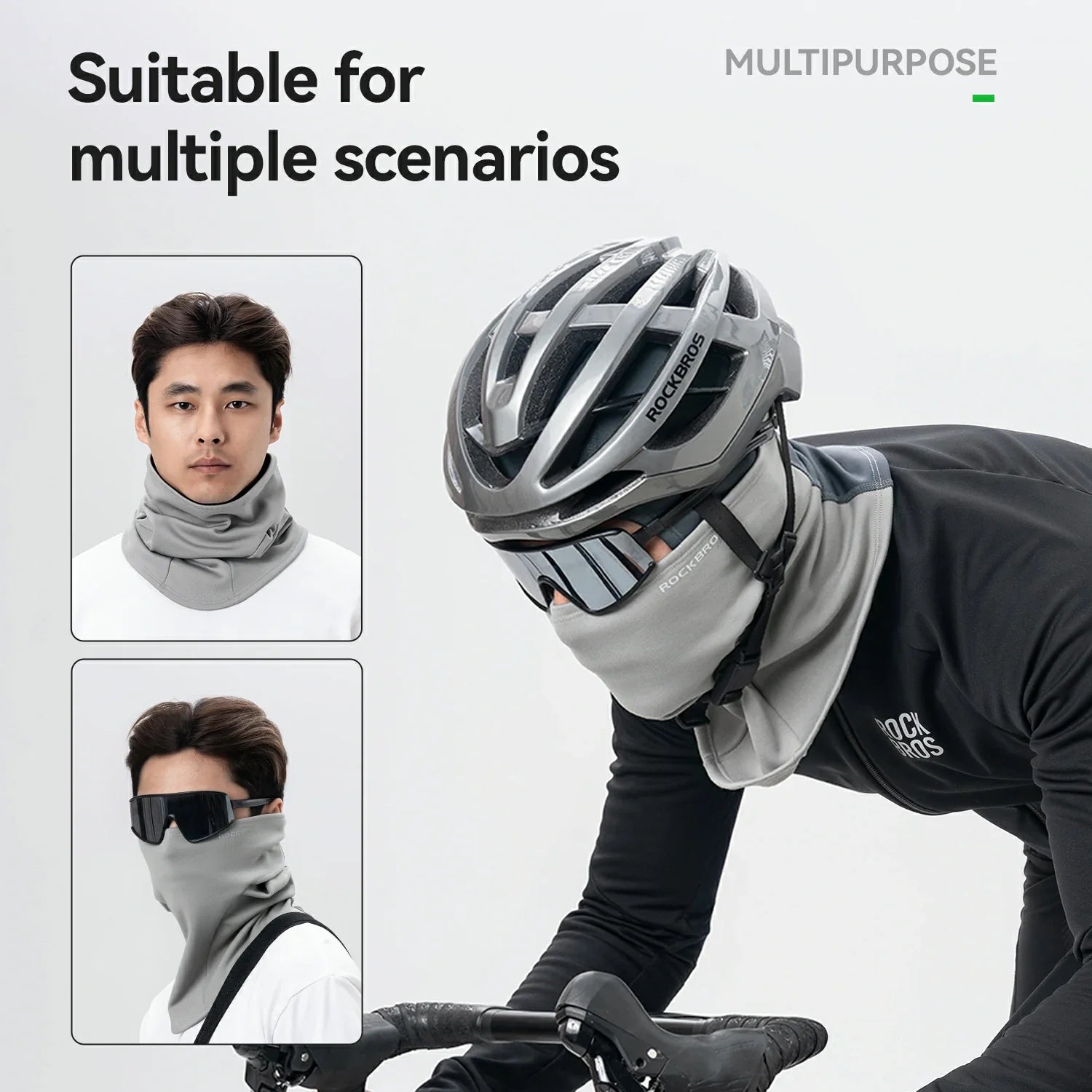 Winter Fleece Balaclava Helmet Liner for 15°F-50°F