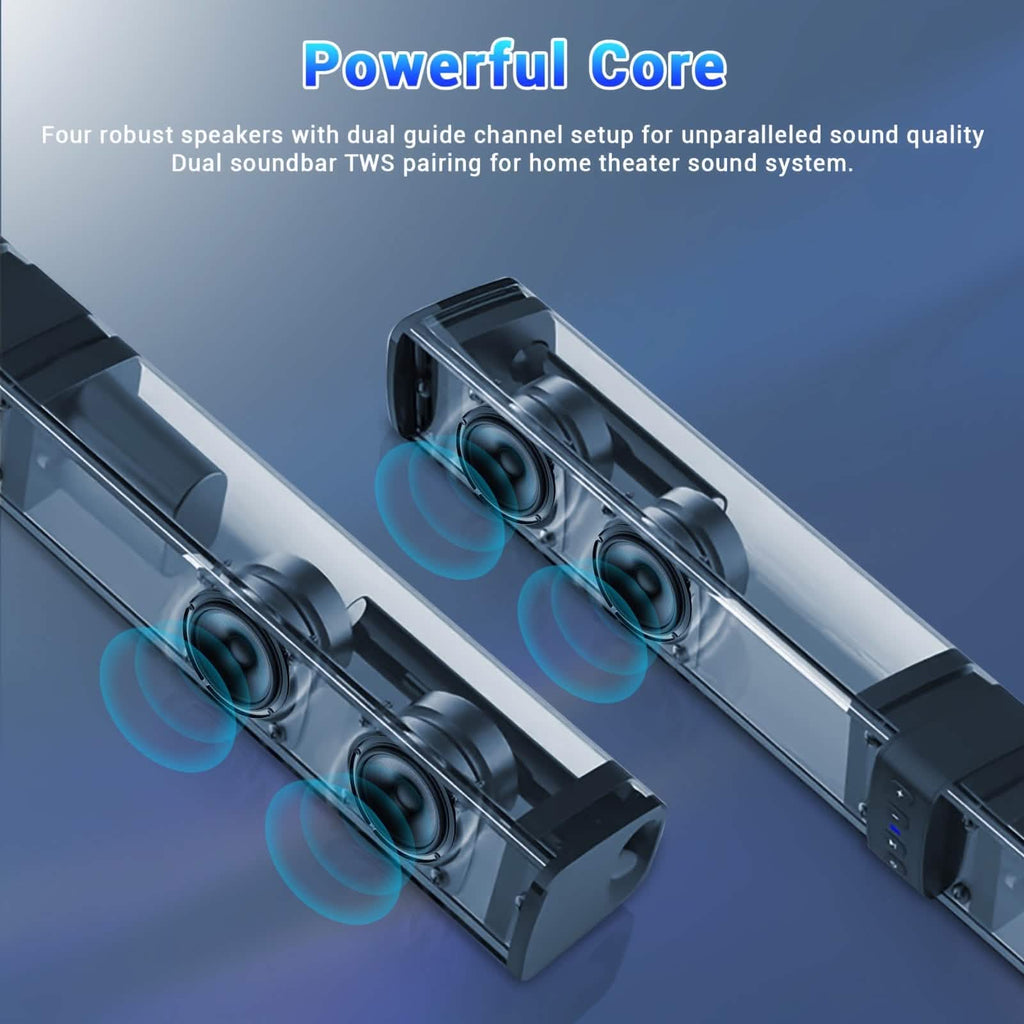 Wireless Soundbar for TV – 2 - in - 1 Detachable Bluetooth Speaker - PhishStones Products