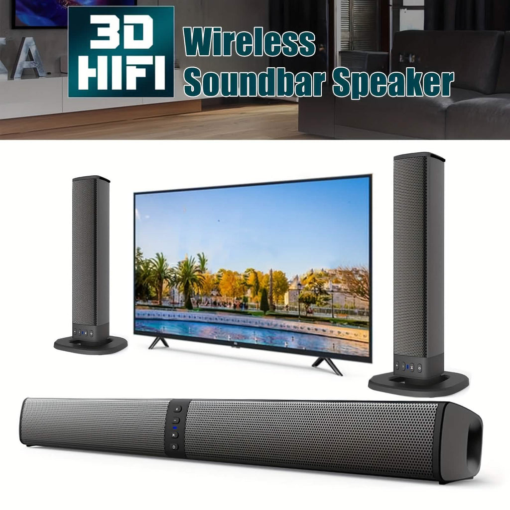 Wireless Soundbar for TV – 2 - in - 1 Detachable Bluetooth Speaker - PhishStones Products