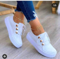 Women Gold Sneakers White Round Head Platform Causal Sports Cute Pink Fashion Flats Exclusive Women's Cult Fashionable High Platform Calf White Sneaker Lace Up Stylish Casual Walking Sneakers