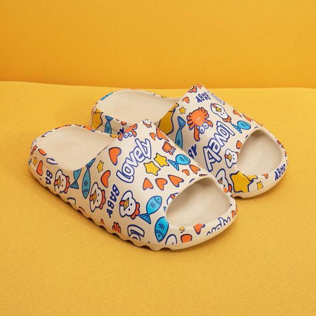 Women Platform Flat Slippers Outdoor Flip Flops Summer Beach Fashion Indoor Slippers Unisex Men Non-slip Slides Thick Sole Home House Cloud Cushion Sandals For Indoor And Outdoor