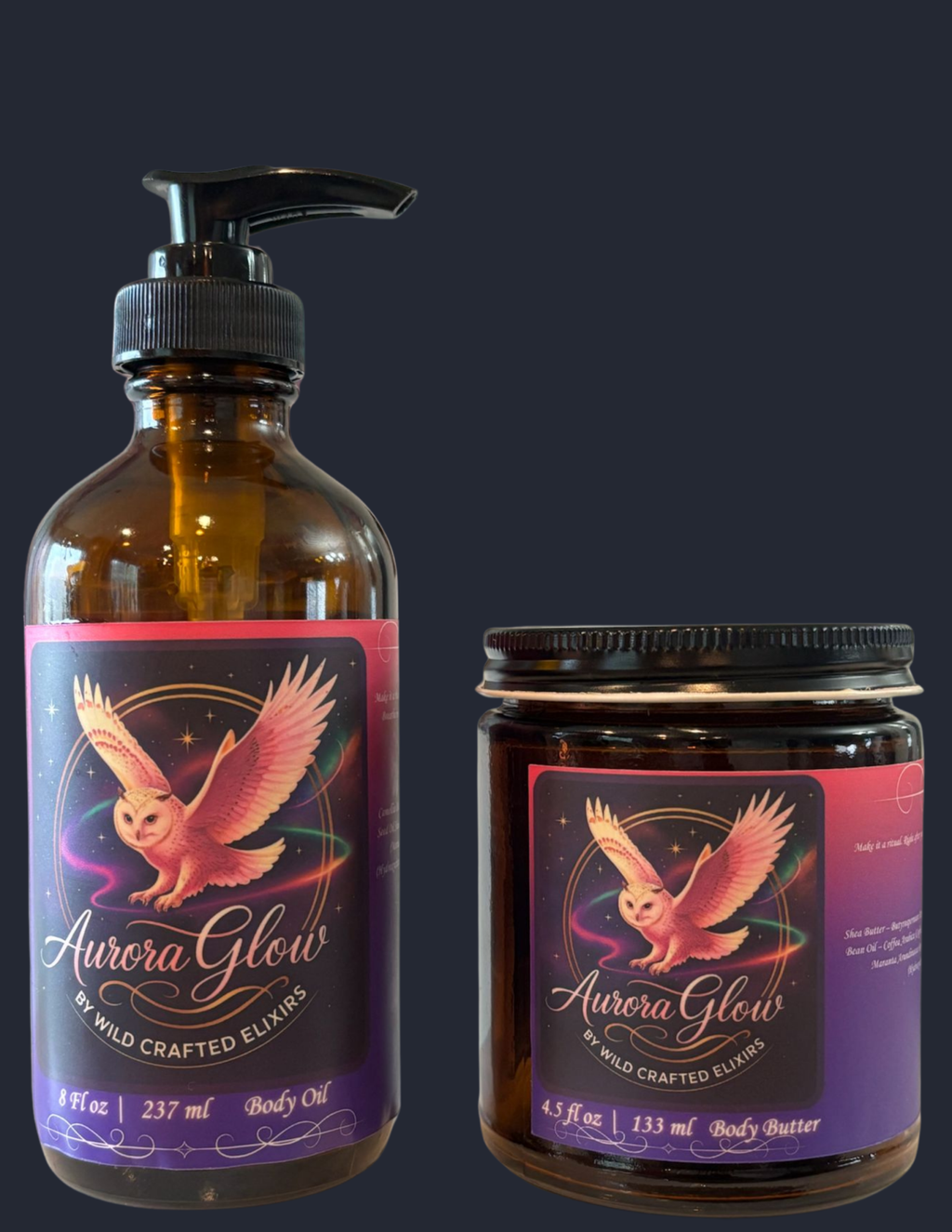 Women's Aurora Glow Radiance Set | Body oil & body butter - PhishStones Products