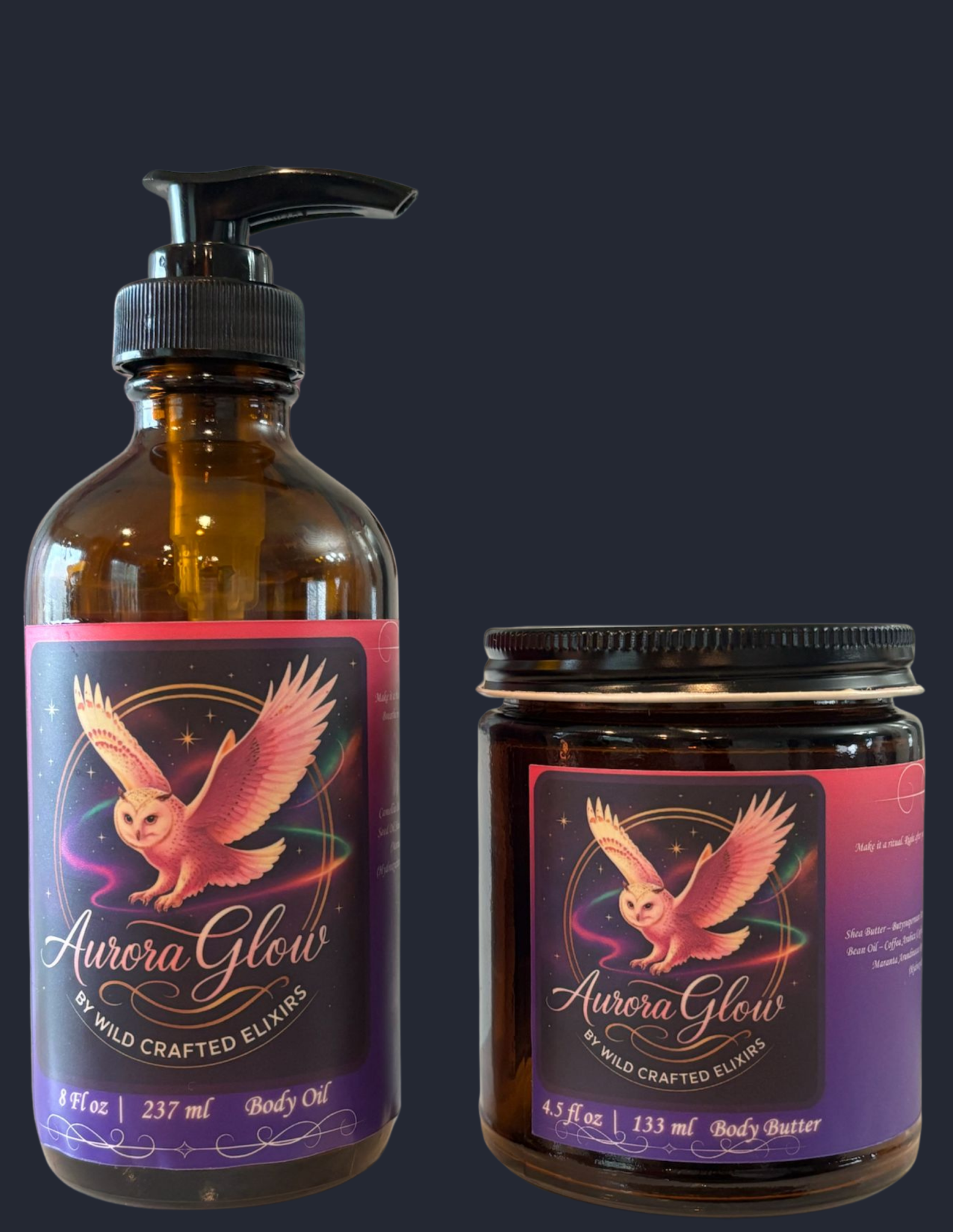 Women's Aurora Glow Radiance Set | Body oil & body butter - PhishStones Products