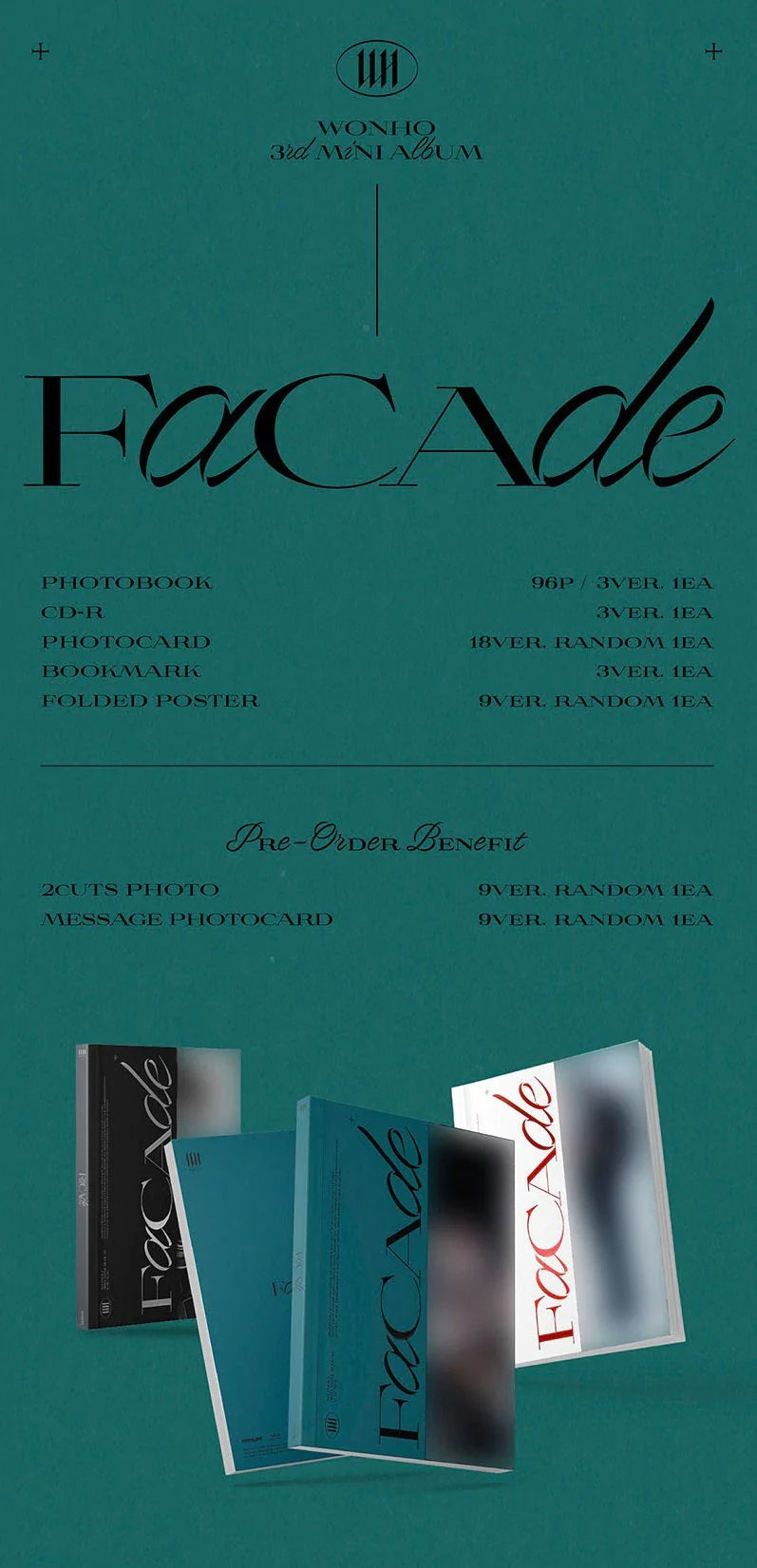 Wonho - 3rd Mini Album Facade
