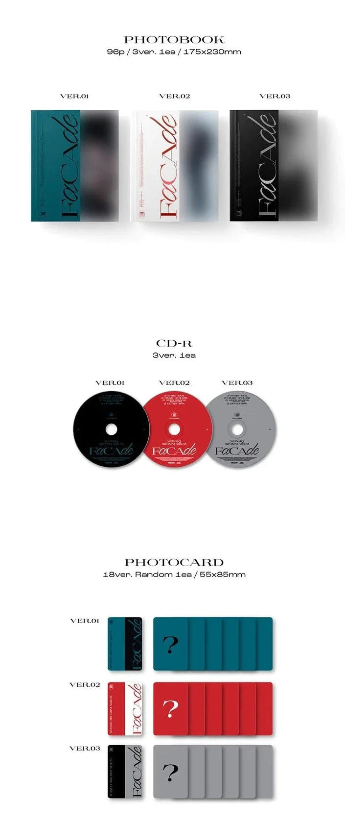 Wonho - 3rd Mini Album Facade