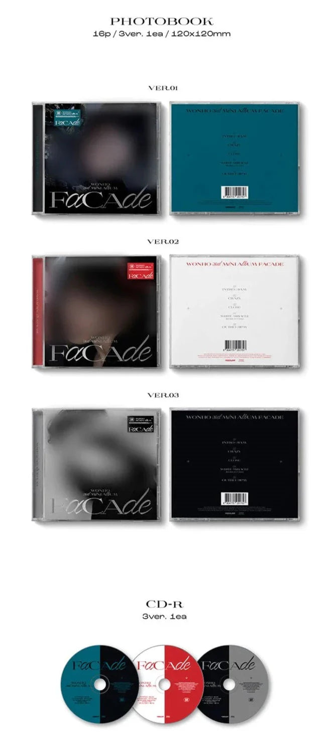Wonho 3rd Mini Album - Facade (Jewel Version)