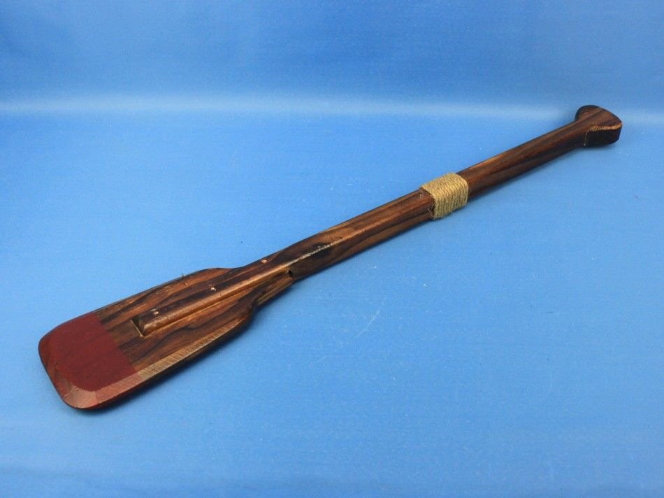 Wooden Lockwood Decorative Squared Rowing Boat Oar w/ Hooks 24""