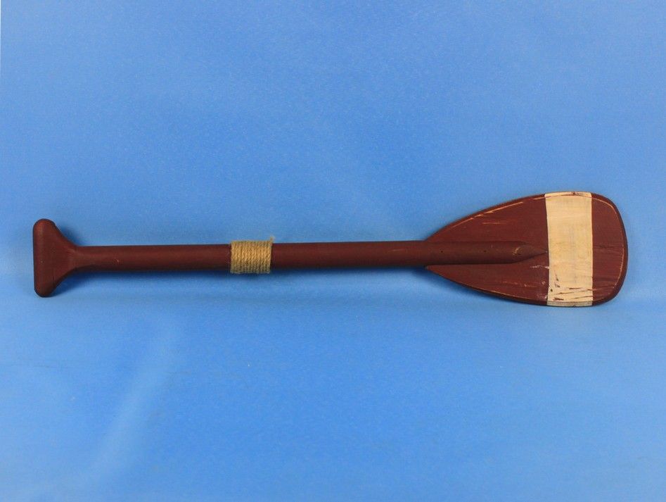 Wooden Chadwick Decorative Rowing Boat Paddle with Hooks 24""