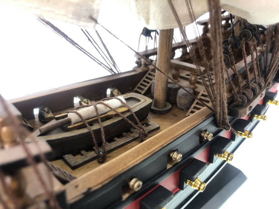 Wooden Fearless White Sails Limited Model Pirate Ship 26""