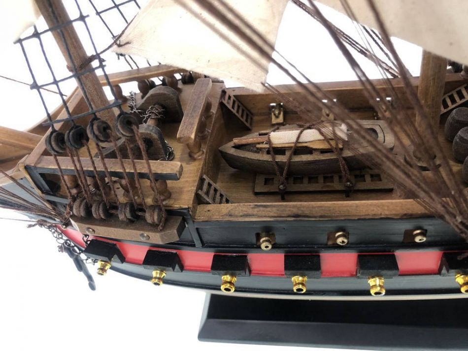 Wooden Fearless White Sails Limited Model Pirate Ship 26""