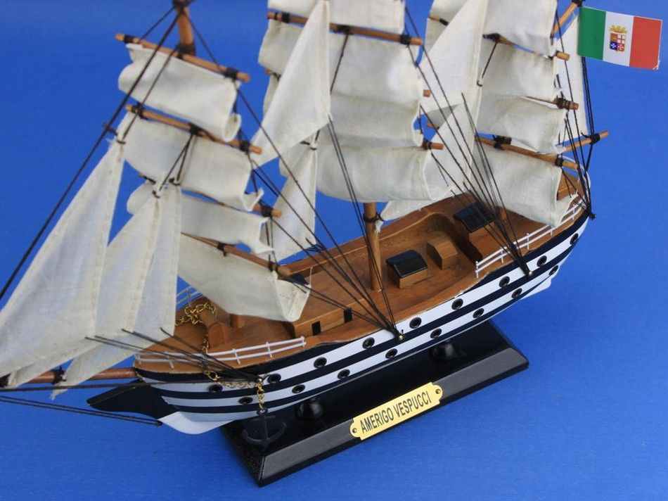 Wooden Amerigo Vespucci Tall Model Ship 15""