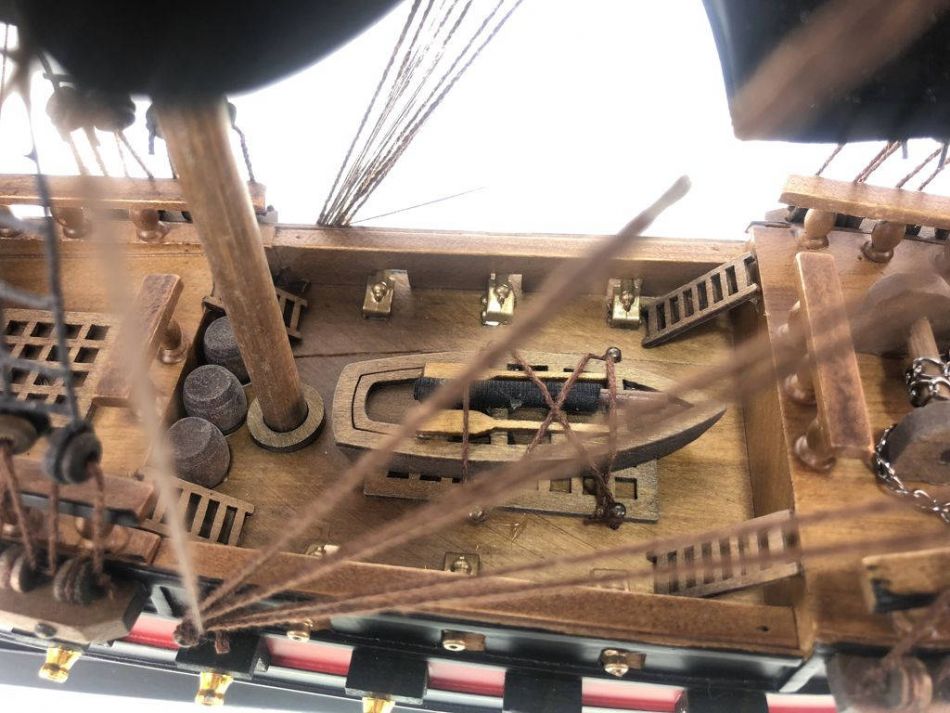 Wooden Black Pearl Black Sails Limited Model Pirate Ship 26""