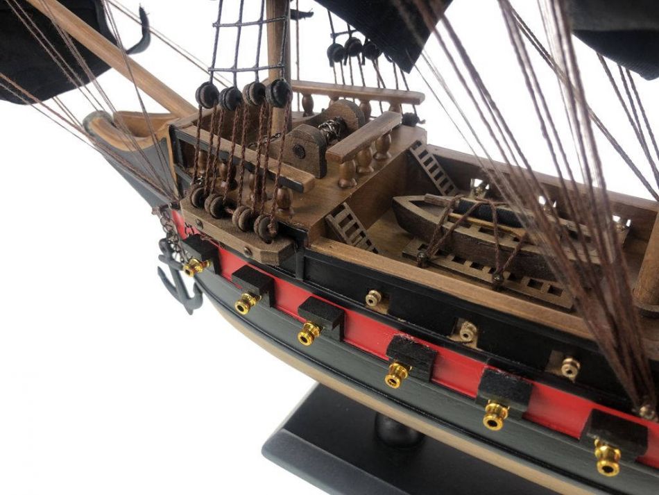 Wooden Black Pearl Black Sails Limited Model Pirate Ship 26""