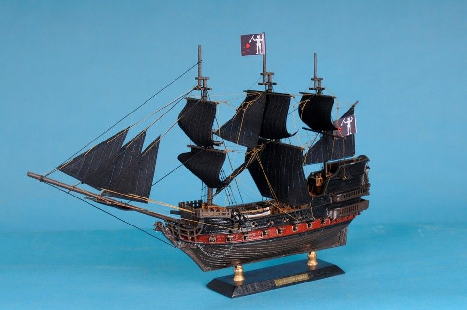 Caribbean Pirate Ship Model Limited 15""