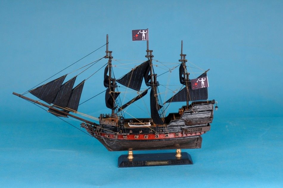 Caribbean Pirate Ship Model Limited 15""