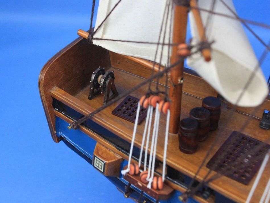 Wooden HMS Endeavour Tall Model Ship 20""