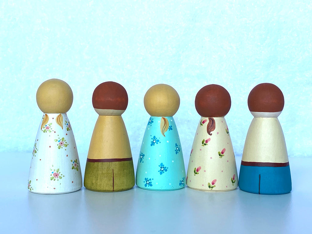 Wooden Peg Dolls Boy/Girl
