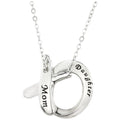GreaterGood XO Mother Daughter Engraved Hugs and Kisses Necklace