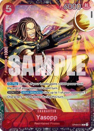 Yasopp (Championship 25 - 26 Offline Regionals Season 2) (OP09 - 013) - One Piece Promotion Cards Foil - PhishStones Products
