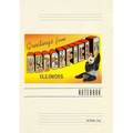 Vintage Lined Notebook Greetings from Brookfield, Illinois - Paperback