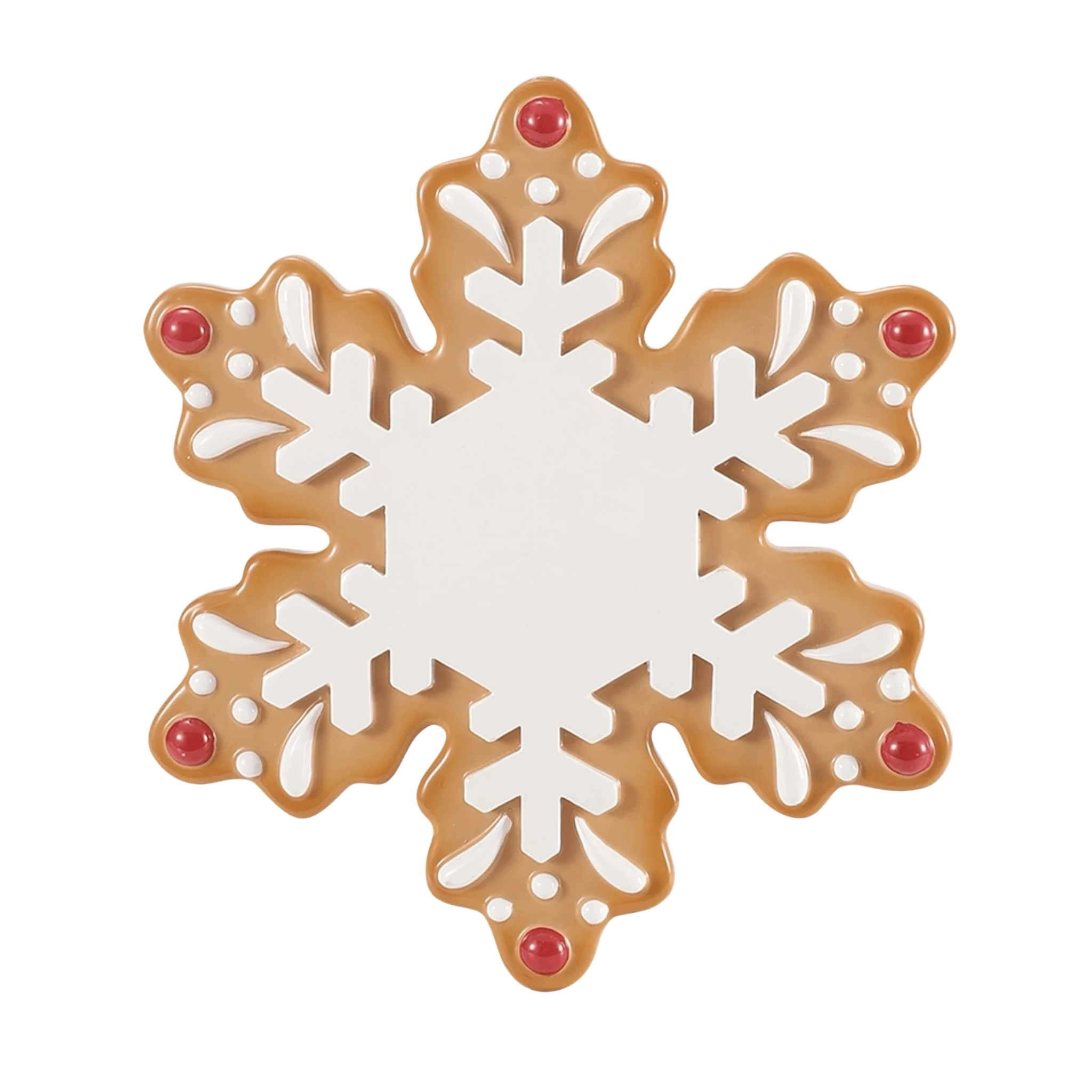 Gingerbread Snowflake Ornament