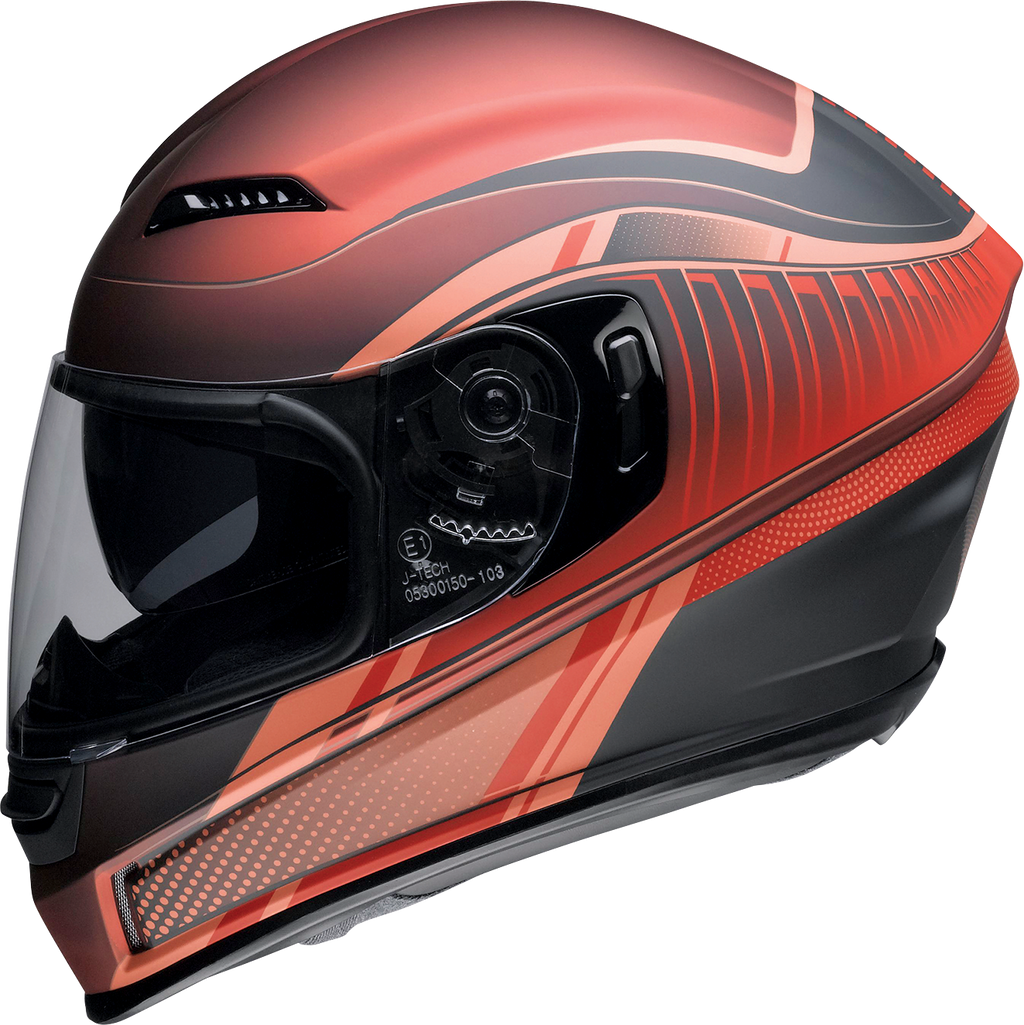 Z1R, Z1R Jackal Helmet Dark Matter Red 3XL – Aerodynamic Polycarbonate Shell with Drop-Down Sun Visor
