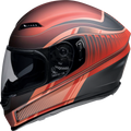 Z1R, Z1R Jackal Helmet Dark Matter Red 3XL – Aerodynamic Polycarbonate Shell with Drop-Down Sun Visor