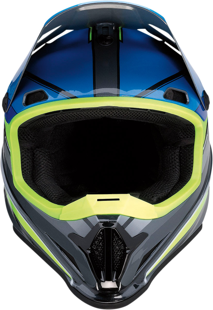 Z1R, Z1R Rise Helmet MC - Blue/Hi-Viz, Medium (Part #0110-7194) by Z1R