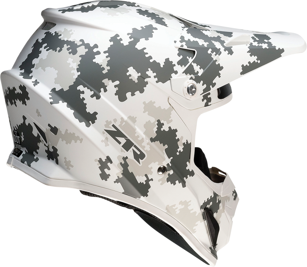 Z1R, Z1R Rise Snow Helmet - Digi Camo White/Gray XS - Injection Molded Polycarbonate Shell and Ventilation System