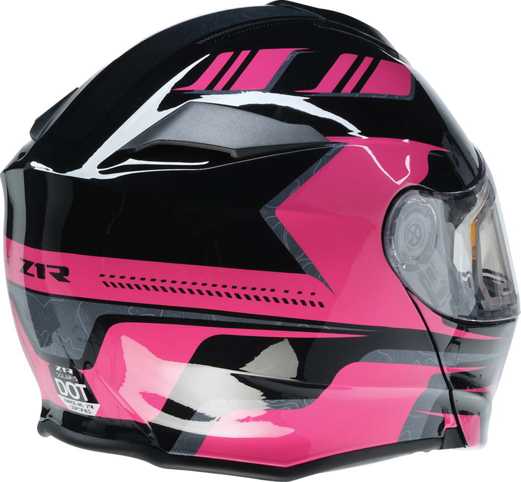 Z1R, Z1R Solaris 2.0 Helmet First Tracks Electric Dual Pane Shield Large Black/Pink - Part 0120-0846
