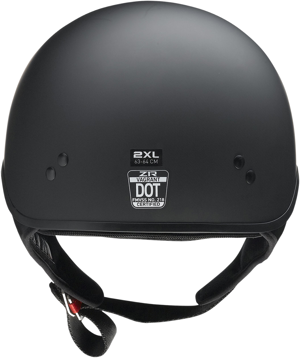 Z1R, Z1R Vagrant NC Helmet in Flat Black – Large (Part No. 0103-1375)