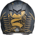Z1R, Z1R Warrant Motorcycle Helmet - Sombrero Black/Gold XS (Part Number 0101-14170)