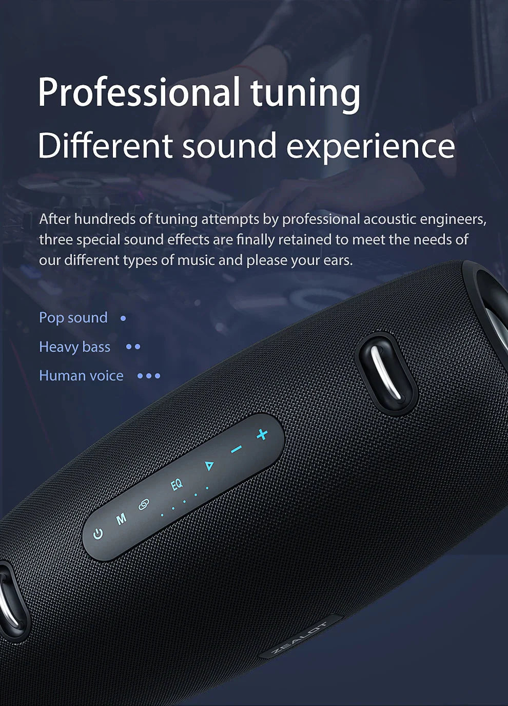 Zealot S67 Wireless Speaker WithShoulder Strap,Outdoor,Waterproof,Portable Speaker with Loud Stero and Booming Bass,40H Playtime - PhishStones Products