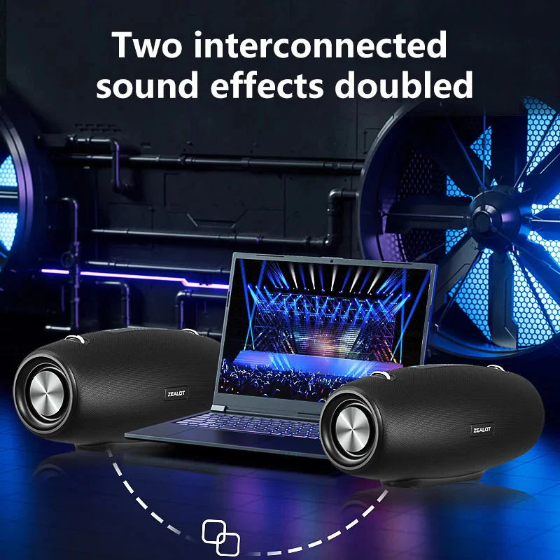 Zealot S67 Wireless Speaker WithShoulder Strap,Outdoor,Waterproof,Portable Speaker with Loud Stero and Booming Bass,40H Playtime - PhishStones Products
